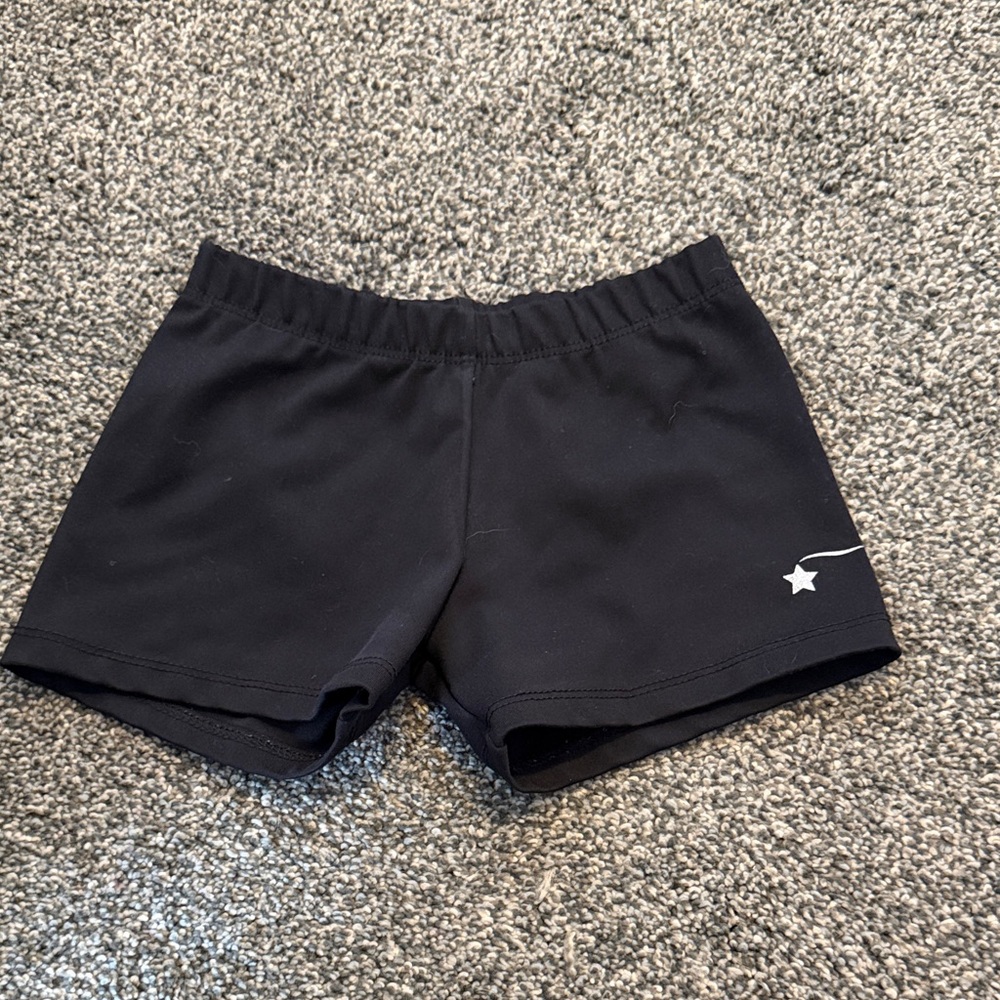 Kids Black Shorts with Star Accent